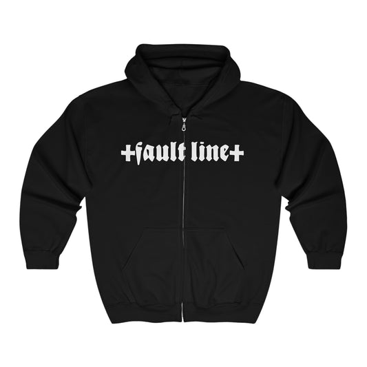 Fault Line Plain Zip-Up Hoodie